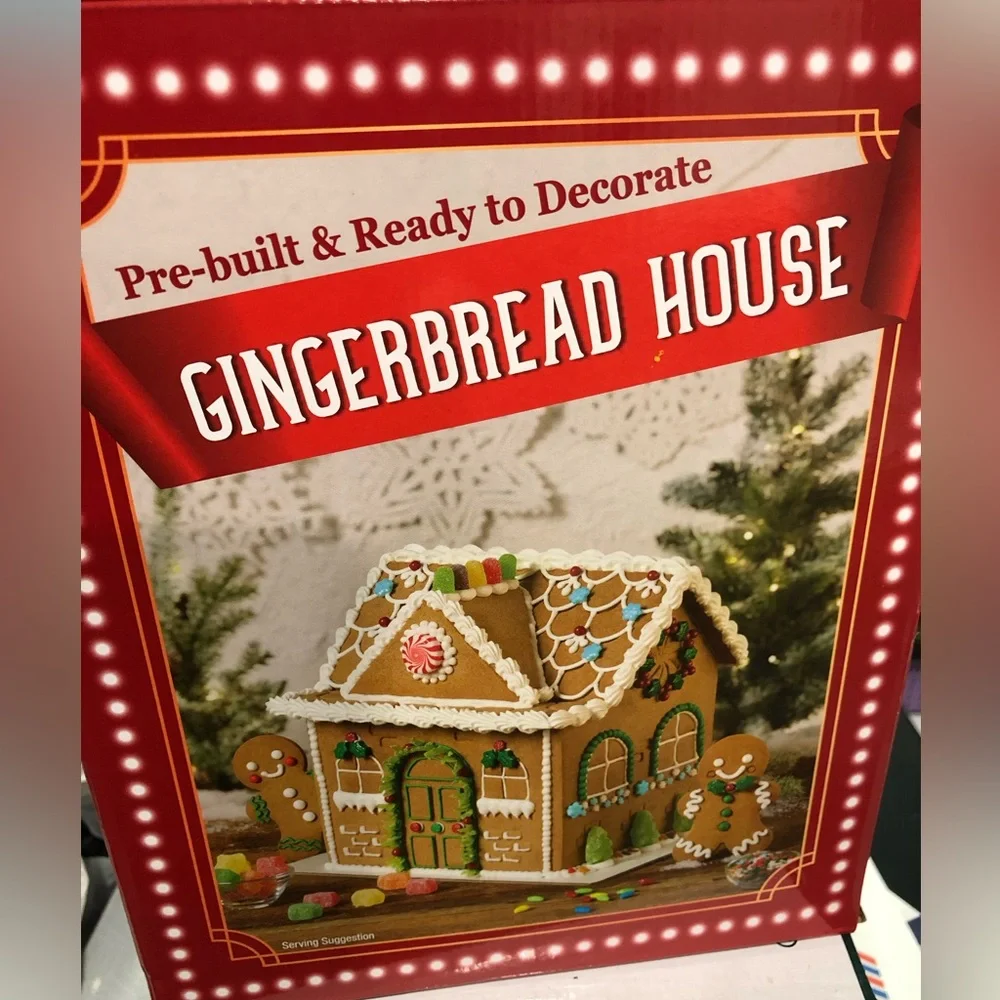 Gingerbread house prebuilt‎ &ready to built
